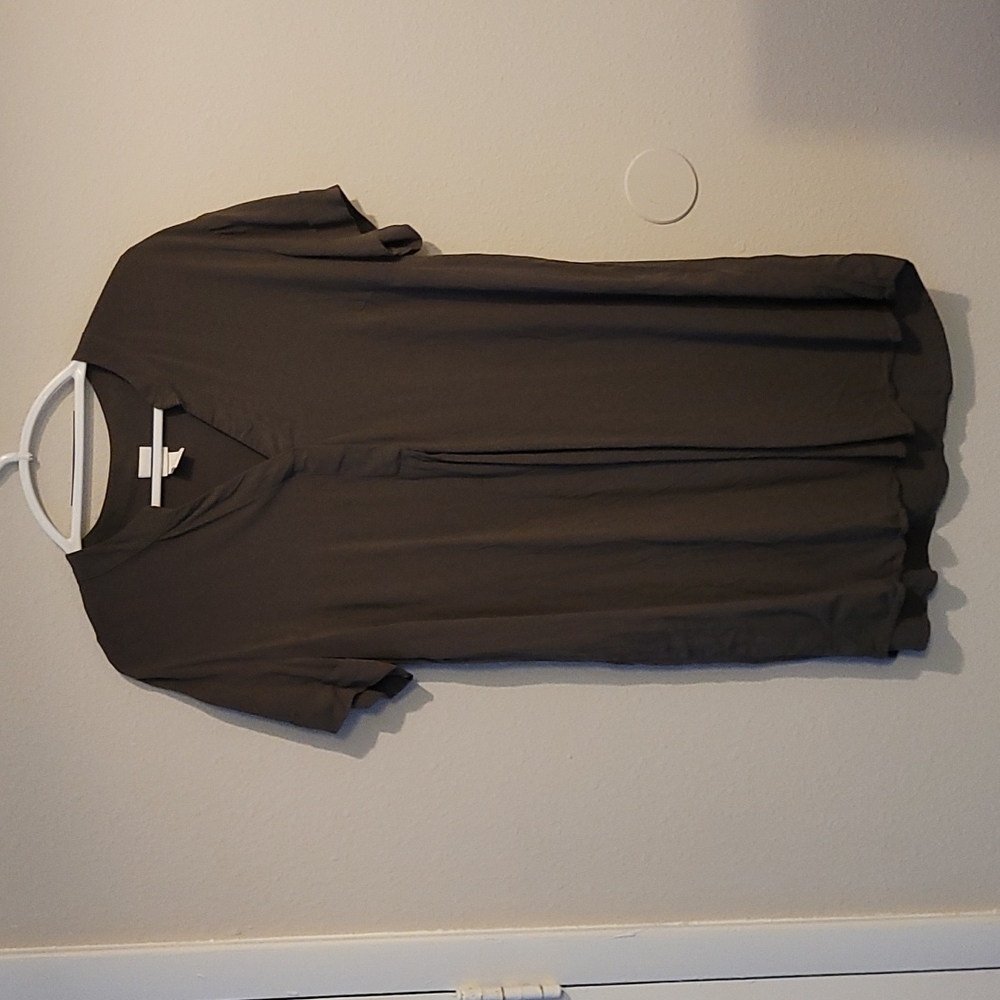 H&M Olive T-Shirt Dress